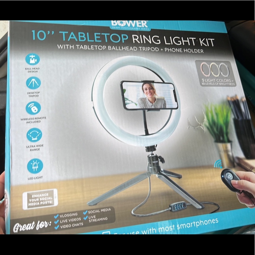 Table top ring light